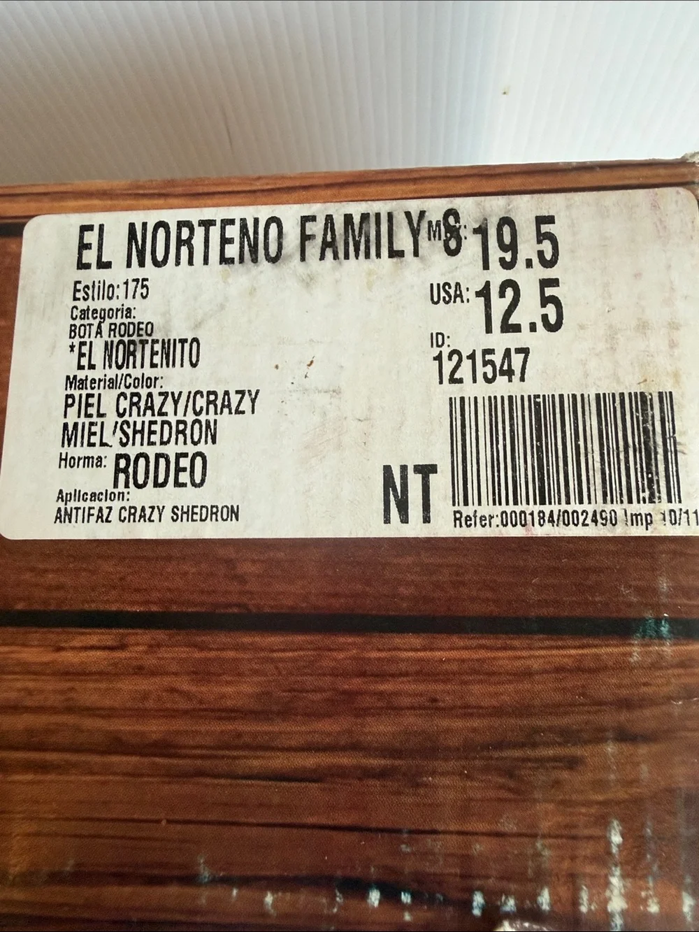 NEW EL NORTEÑO FAMILY COWBOY BOOTS NORTEÑITO SIZE 12.5 GIRLS BOYS BROWN PURPLE